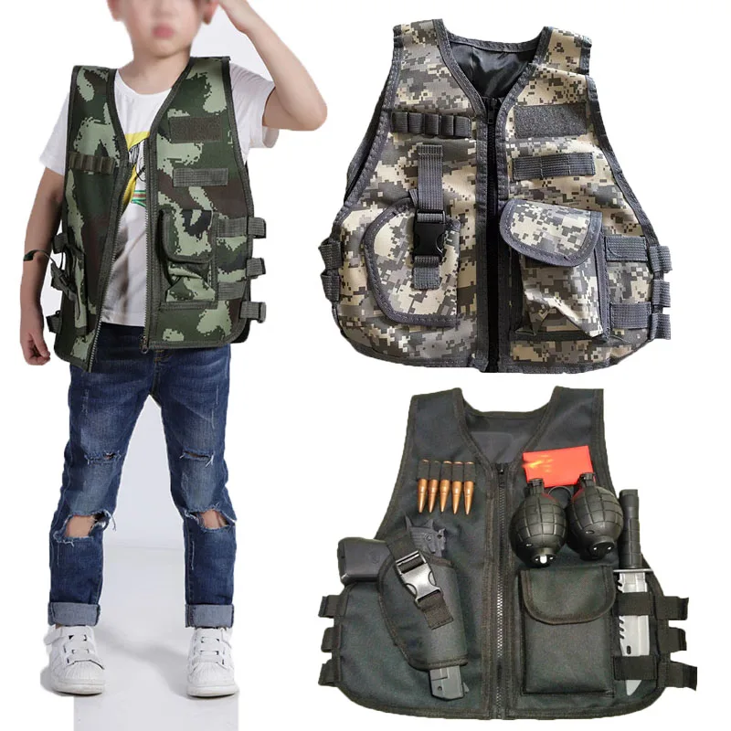 Outdoor Hunting Games For Kids - Ordu Hayranları Açık Çocuk Yelek Taktik